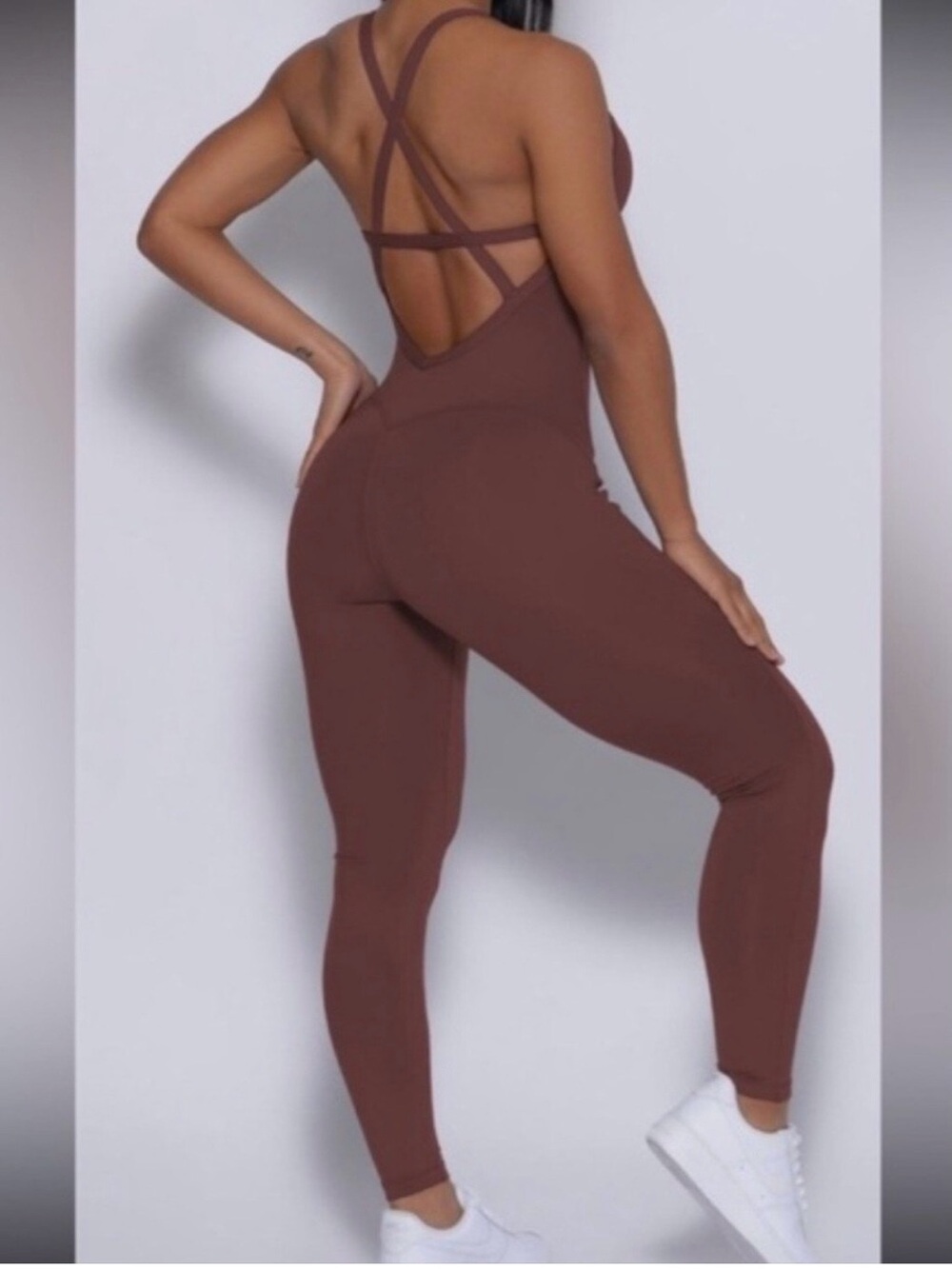 Bombshell Sportswear Sculpted bodysuit chocolate